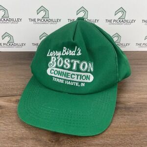 Larry Birds Boston Connection Green Snapback Hat Terre Haute IN